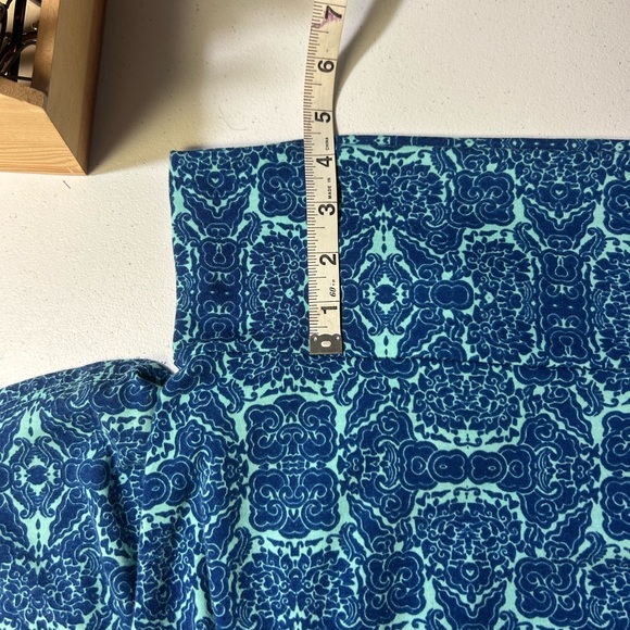 LuLaRoe blue flare skirt, xl - Picture 7 of 8